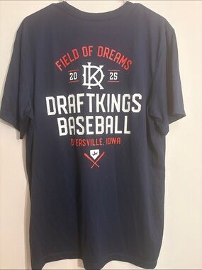 Field of Dreams Iowa DraftKings Baseball The Nike tee DriFit Navy Graphic Tee